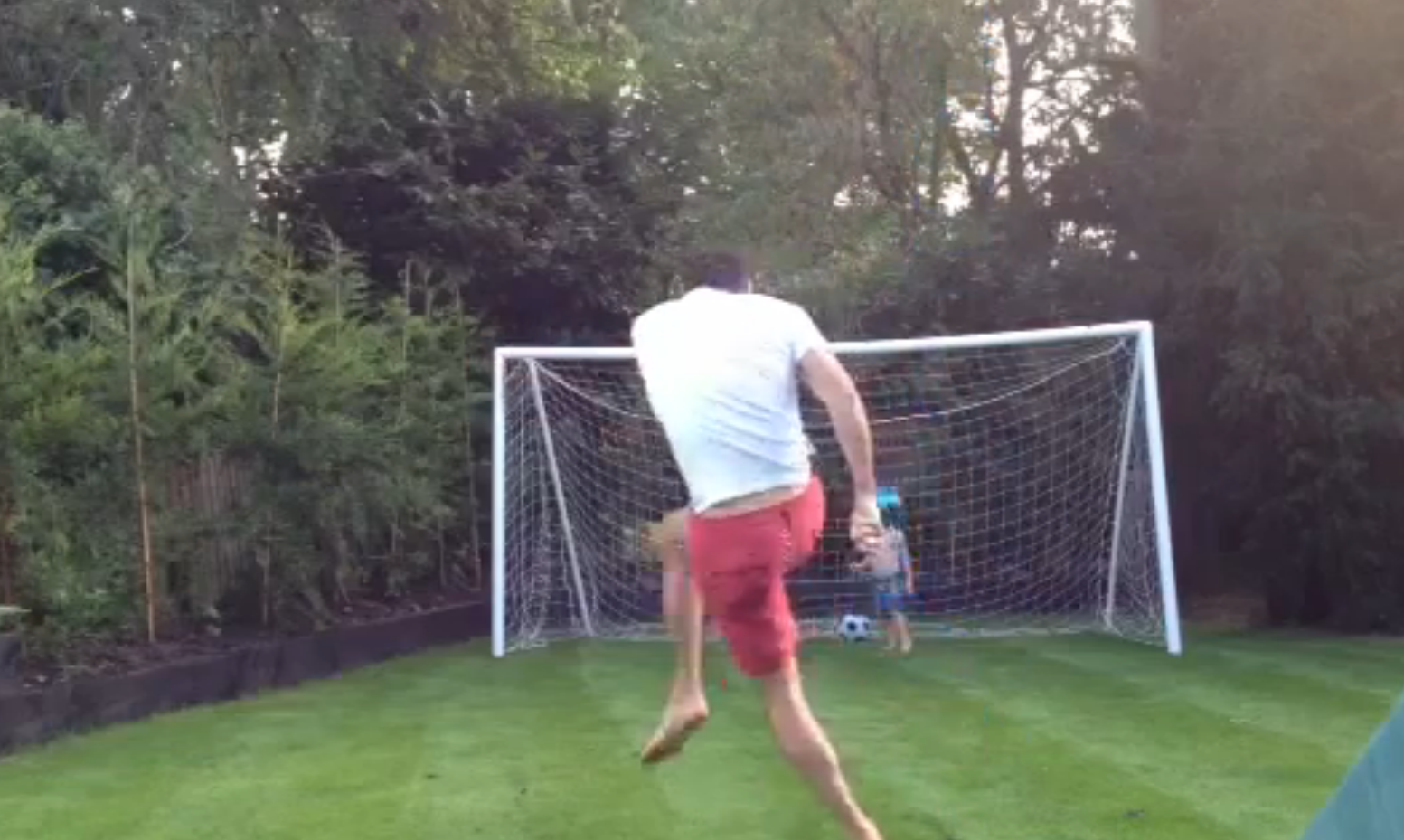 Son, Nerskjuten, Fotboll, Pappa